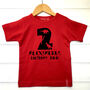 Personalised Dinosaur Age Birthday T Shirt, thumbnail 2 of 11