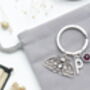 Lunar Moth Keyring Witchy, Moon Phase, thumbnail 6 of 8