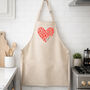 Personalised Mother's Day Mummy And Me Apron Set Heart, thumbnail 2 of 3