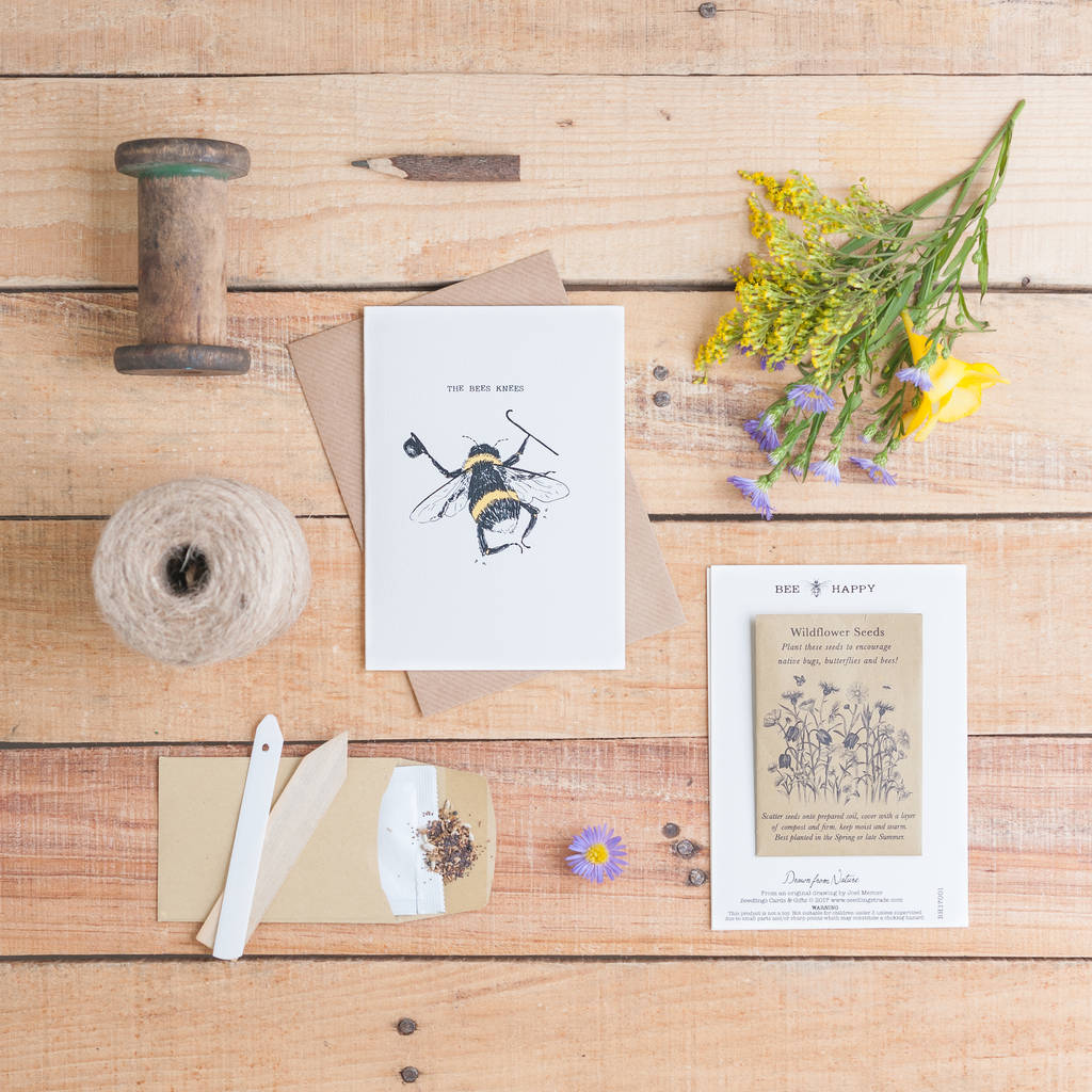 'The Bee's Knees' Seed Card