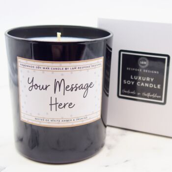 Personalised Message Candle Dotty Design, 3 of 6