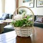 Large White Christmas Indoor Plant Basket Gift, thumbnail 2 of 3
