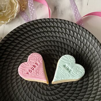 Yours And Mine Vanilla Valentine Letterbox Cookies, 5 of 9