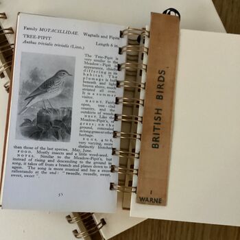 'Observer British Birds' Upcycled Notebook, 4 of 6