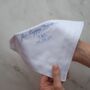 For Happy Tears… Embroidered, Personalised Handkerchief, thumbnail 3 of 5