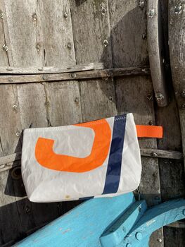 No3 Small Upcycled Versatile Sailcloth Pouch, 6 of 7