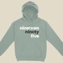 Modern Birth Year In Words Hoodie, thumbnail 6 of 8