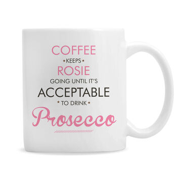 Personalised Acceptable To Drink Pink Ceramic Mug, 5 of 5