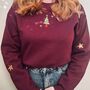 Classic Christmas Tree Embroidered Jumper, thumbnail 2 of 9