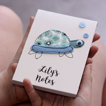 Personalised Sea Creature Embroidered Notepad, 9 of 10