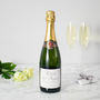 Personalised Silver 25th Wedding Anniversary Champagne, thumbnail 1 of 4