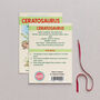 Wooden Ceratosaurus Dinosaur Christmas Tree Decoration, thumbnail 2 of 3