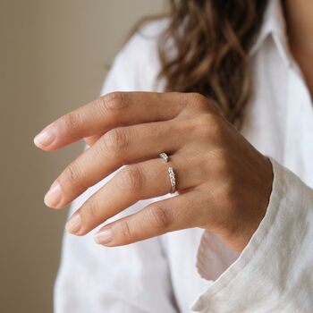 Open Cuff Diamond Ring, 4 of 7