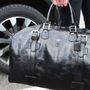 Quality Large Leather Travel Bag. 'The Flero El', thumbnail 9 of 12