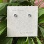 Forget Me Not Blue Flower Mini Stud Earrings, thumbnail 3 of 4