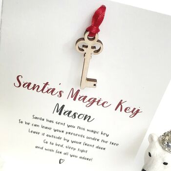 Santa's Magic Key Christmas Card, 3 of 6