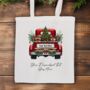 Personalised Christmas Vintage Truck Tote Bag, thumbnail 5 of 10