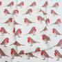 Christmas Robins Organic Cotton Tea Towel, thumbnail 5 of 5
