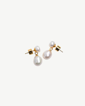 Freshwater Pearl Drop Earrings, 3 of 3