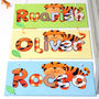 Personalised Jungle Tiger Canvas Sign, thumbnail 5 of 12