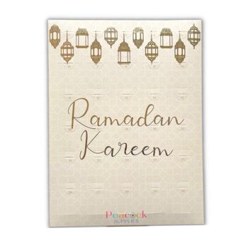 Ramadan Chocolate Countdown Calendar Cream And Gold, 6 of 7