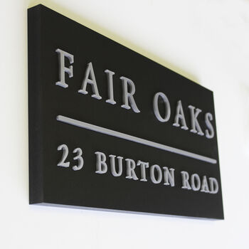 Personalised Large House Sign Three Lettering Colours, 4 of 5