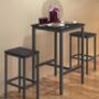 Square Bar Table With Heavy Duty Steel Frame, thumbnail 2 of 12