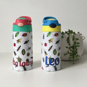 Personalised Insects Bugs Kids Water Bottle, 9 of 12