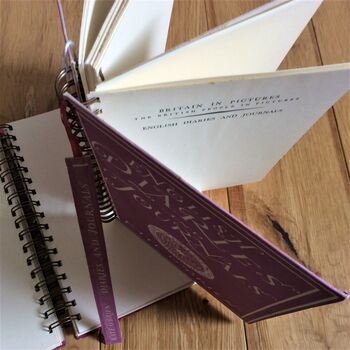 'English Diaries And Journals' Upcycled Notebook, 2 of 4