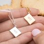 Nice Biscuit Necklace, Sterling Silver Or Gold Plated, thumbnail 1 of 11