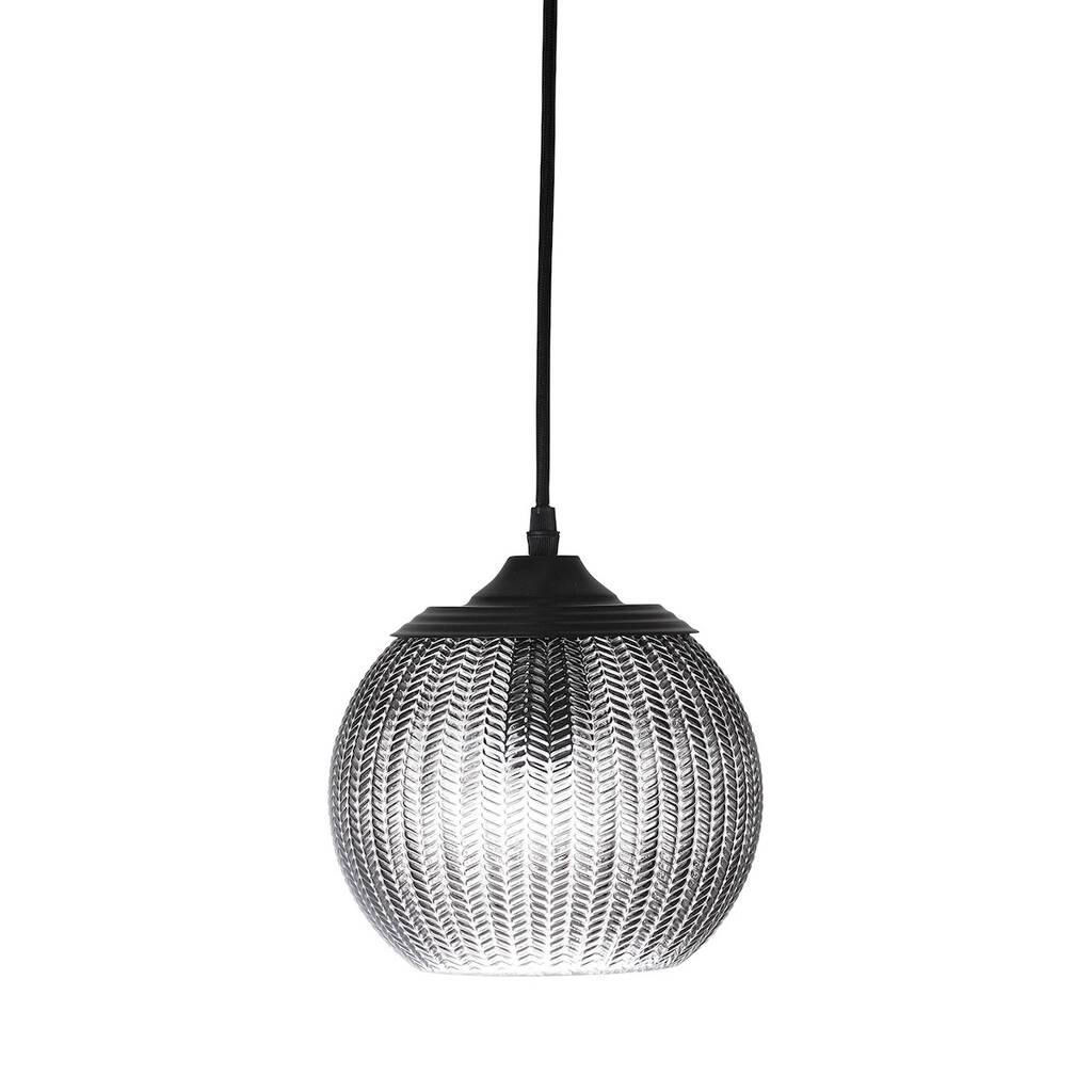Grey Glass Pendant Light By Idyll Home