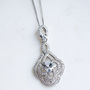 Gothic Style Marquise Crystal Necklace, thumbnail 2 of 4