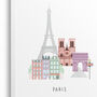 Personalised Paris City Print, thumbnail 7 of 8
