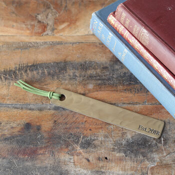 8th Anniversry Bronze Bookmark With Tassel, 8 of 10