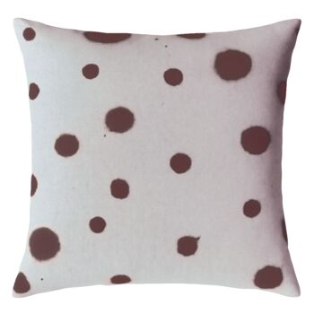 Hand Painted Sustainable Linen Cushion Polka Dot Print, 12 of 12