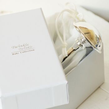 Engraved Silver Plated Rattle, 5 of 5
