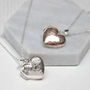 Personalised Message Heart Locket Necklace, thumbnail 2 of 7