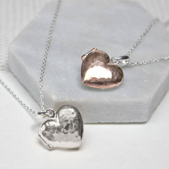 Personalised Message Heart Locket Necklace, 2 of 7