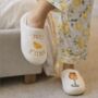 Spritz O Clock Embroidered Slippers, thumbnail 2 of 4