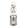 Julie Reading Girl 86cm White Stone Effect, thumbnail 4 of 5