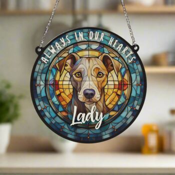 Whippet Memorial Suncatcher, 3 of 6