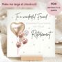 Retirement Personalised Luxury Textured Card Customisable, thumbnail 2 of 7