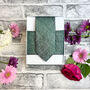 Dark Green Paisley Wedding Tie Set, thumbnail 6 of 6