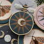 Illustrated Moth And Beaded Moon Hoop, thumbnail 4 of 6