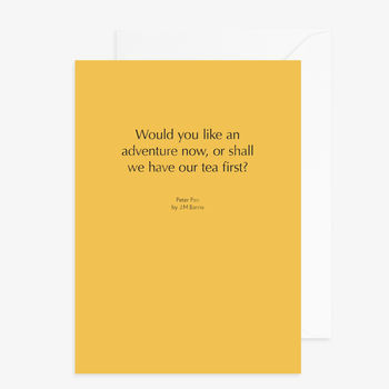 Peter Pan Quote Letterpress Card, 2 of 4