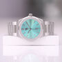 Personalised Wave Watch In Turquoise, thumbnail 2 of 7