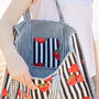 Fair Trade Strawberry Quilted Cotton Tote Bag, thumbnail 2 of 2