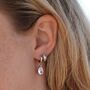 Gemstone Mini Pebble Hoop Earrings, thumbnail 7 of 12