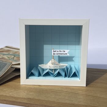 Little Personalised Paper Boat Artwork, 6 of 8