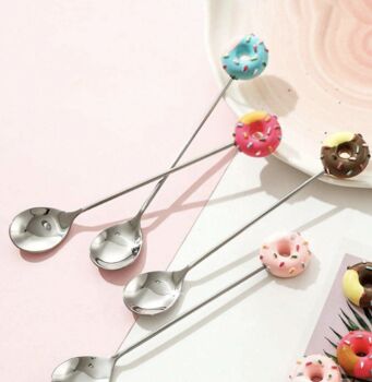 Four Cute Donut Spoons, 2 of 4